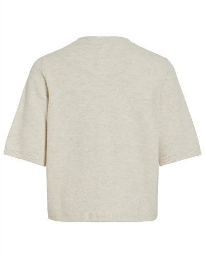 Vila - VILiga O-Neck Strik Cardigan - Birch/Melange 